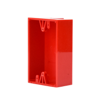 Caja trasera de montaje color rojo para estaciones de parada STOPPER