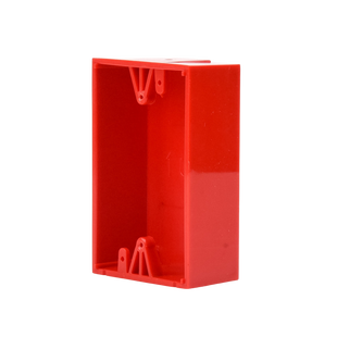 Caja trasera de montaje color rojo para estaciones de parada STOPPER