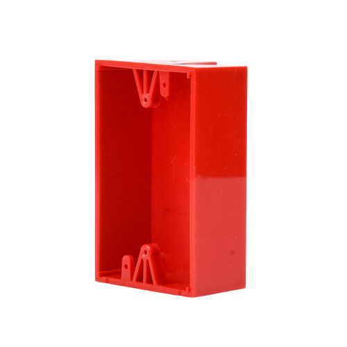 Caja trasera de montaje color rojo para estaciones de parada STOPPER