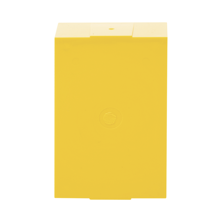 Caja trasera de montaje color amarillo para estaciones de parada STOPPER
