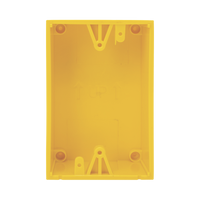 Caja trasera de montaje color amarillo para estaciones de parada STOPPER