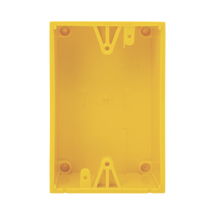 Caja trasera de montaje color amarillo para estaciones de parada STOPPER