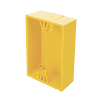 Caja trasera de montaje color amarillo para estaciones de parada STOPPER