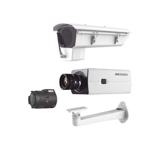 Kit de Cámara IP con Gabinete para Cuartos Frios con Ventilador, Calefacción y Parabrisas Incluye Lente varifocal