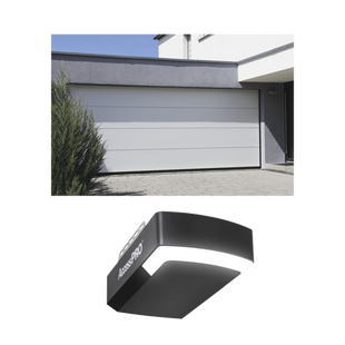 KIT COMPLETO Puerta D/ Garage 10x9 Pies / Lisa Linea Central / Color blanco / Insulada / Incluye Motor FS1000APPRT / 1/2HP / Fuerte/Silencioso/Luz LED/Motor DC .