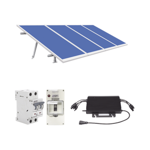 Kit Solar para Interconexión de 2.2KW de Potencia Pico 220Vcc con Microinversor y 4 Módulos de 550 W (Incluye Montaje y Protecciones)