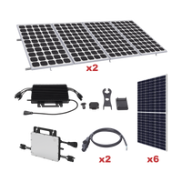 Kit Solar para Interconexión de 3.3 KW de Potencia Pico 220Vcc con Microinversor y 6 Módulos de 550 W (Incluye Montaje)