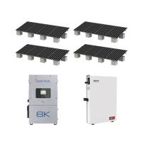 Kit Hibrido con Interconexión a la Red Eléctrica de CFE de 8 kW con Salida de 220 Vca y respaldo de 10 kWh en batería de LiFePO4