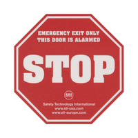 Etiqueta de advertencia "Puerta con alarma" EXIT STOPPER® STI-6400