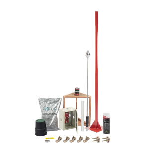 Kit Pararrayo con Accesorios para Protección de Diámetro de 200m.