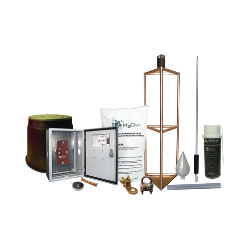 Kit Pararrayo con Accesorios de Instalación en Torre para Protección de 300 m de Diámetro.e