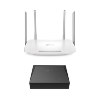 Kit de ONU Gigabit XZ000G3 con Router Router Inalámbrico ISP doble banda AC, Hasta 1167 Mbps, 4 antenas externas omnidireccional, Puertos Gigabit