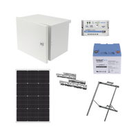 Kit de Alimentación PV para CCTV 12 Vcc Hasta Máximo 14 Watts para Cámara y Enlace