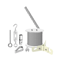 Kit  de Sujeción de Mástil de 3 Metros a Piso de Concreto.