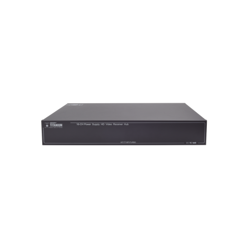 Kit de TRANSCEPTOR ACTIVO DE 16 Canales / VIDEO+PODER en un solo Cable UTP / 150m en 4K, 200m en 5 MP/ Envía 36 Vcc y recibe 12 Vcc / TODO INCLUIDO PARA RACK / Compatible con cámaras HD-TVI/CVI/AHD/CVBS / Instalación Limpia