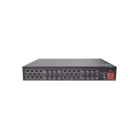 Kit de TRANSCEPTOR ACTIVO DE 16 Canales / VIDEO+PODER en un solo Cable UTP / 150m en 4K, 200m en 5 MP/ Envía 36 Vcc y recibe 12 Vcc / TODO INCLUIDO PARA RACK / Compatible con cámaras HD-TVI/CVI/AHD/CVBS / Instalación Limpia