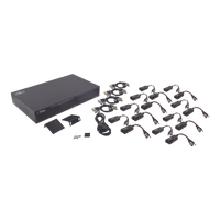 Kit de TRANSCEPTOR ACTIVO DE 16 Canales / VIDEO+PODER en un solo Cable UTP / 150m en 4K, 200m en 5 MP/ Envía 36 Vcc y recibe 12 Vcc / TODO INCLUIDO PARA RACK / Compatible con cámaras HD-TVI/CVI/AHD/CVBS / Instalación Limpia