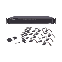Kit de TRANSCEPTOR ACTIVO DE 16 Canales / VIDEO+PODER en un solo Cable UTP / 150m en 4K, 200m en 5 MP/ Envía 36 Vcc y recibe 12 Vcc / TODO INCLUIDO PARA RACK / Compatible con cámaras HD-TVI/CVI/AHD/CVBS / Instalación Limpia