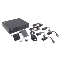 Kit de TRANSCEPTOR ACTIVO DE 8 CANALES / VIDEO+PODER en un solo Cable UTP / 150 metros en 4K, 200 metros en 5 MP/ Envía 36 Vcc y Recibe 12 Vcc / TODO INCLUIDO PARA RACK / Compatible con cámaras HD-TVI/CVI/AHD/CVBS / INSTALACIÓN LIMPIA