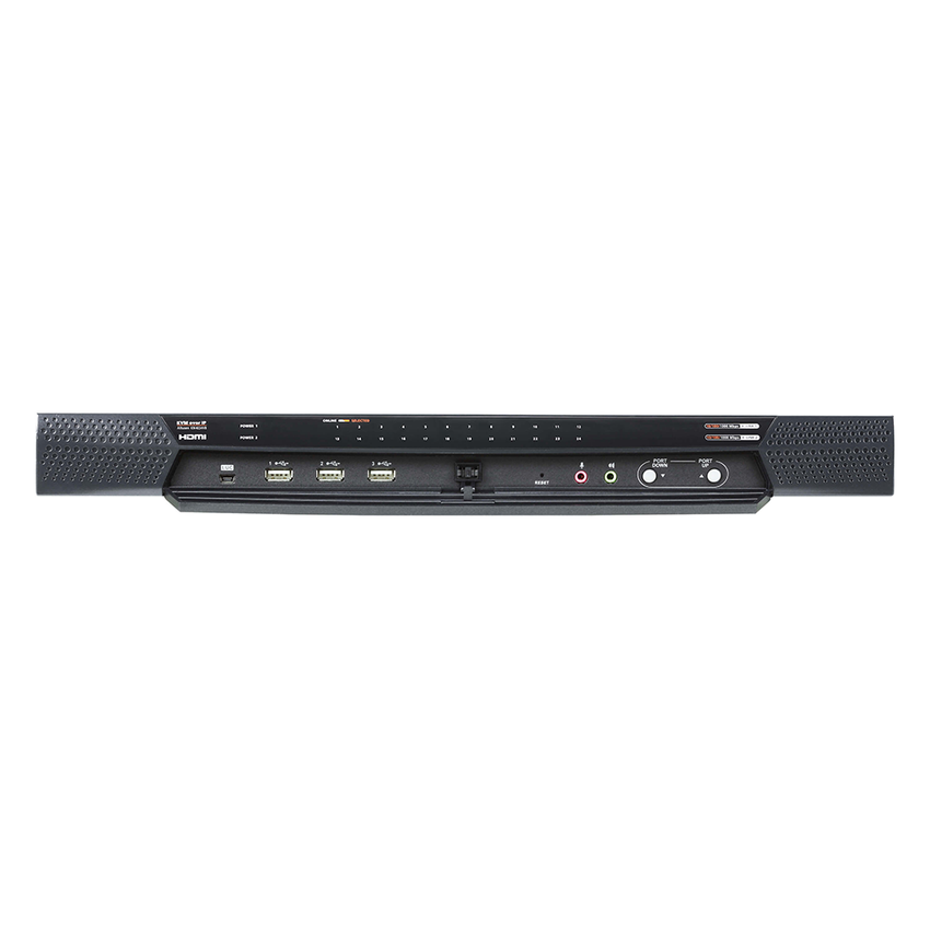 Switch KVM multi-interfaz por IP | 24 puertos y 1 acceso compartido local/4 remoto | Switches KVM con acceso por IP