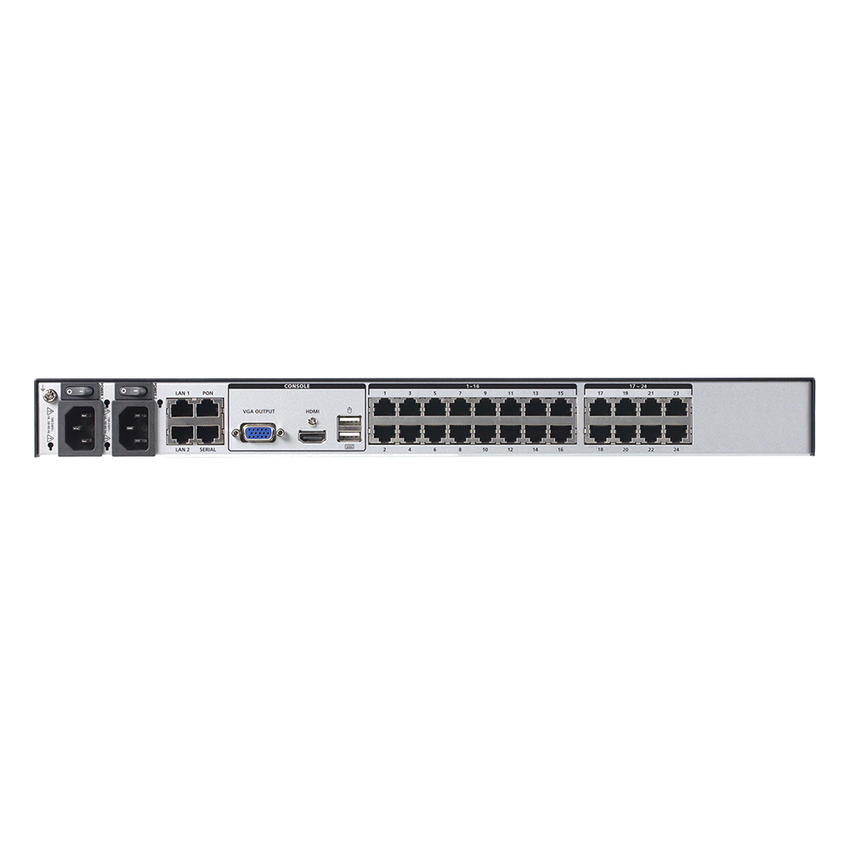 Switch KVM multi-interfaz por IP | 24 puertos y 1 acceso compartido local/4 remoto | Switches KVM con acceso por IP