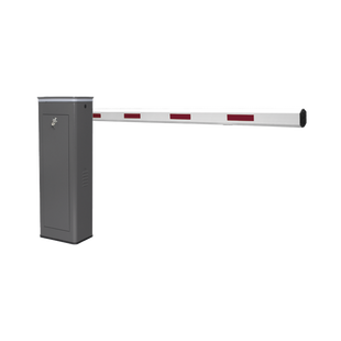 Kit de Barrera Vehicular Derecha y Brazo de 3 Metros / Finales de Carrera Ajustables por Programación / Movimiento Fluido / Diseño Elegante Color Gris / Con Corona Led Semaforizada
