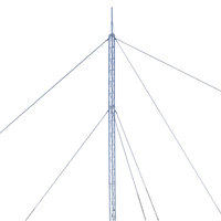 Kit de Torre Arriostrada de Techo de 24 m con Tramo STZ30G Galvanizada por Inmersión en Caliente (No incluye retenida).