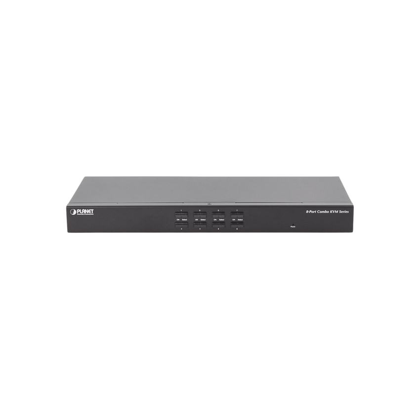 Switch Para Monitor KVM de 8 Puertos VGA, Permite el Acceso y Controla Hasta 8 Computadoras Desde Una Sola Consola (Teclado, Ratón y Monitor).
