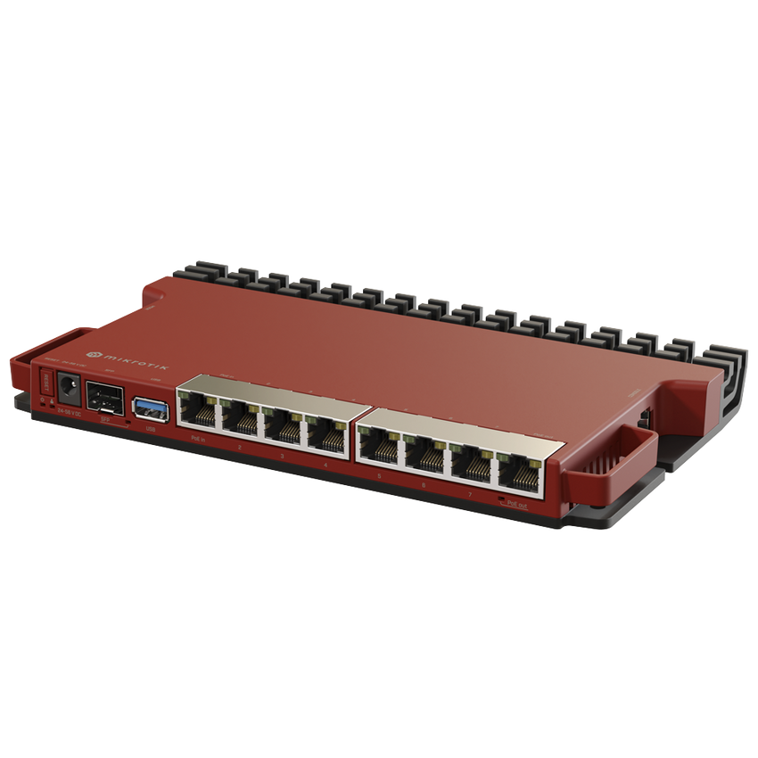 Router con CPU ARM / 8 Puertos GE / SFP 2.5G / montaje 1U