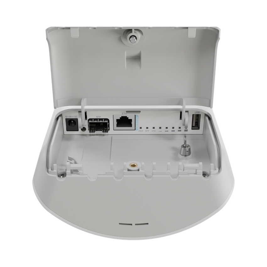 (mANTBox ax 15s) Punto de Acceso  Sectorial de 120°/ WiFi 6 Doble Banda 2.4Ghz y 5Ghz/Antena Integrada 15 dBi/Con 1 Puerto  Ethernet PoE In + 1 puerto SFP 2.5Gbps