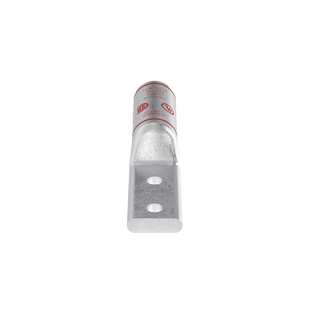 Zapata de compresión Aluminio LAB750-12-24R para cal. 750 Kcmil, Doble barreno para tornillo prisionero de 1/2, Espaciado de orificio 44.45mm, 1 Pz