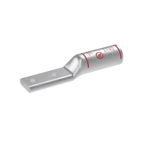 Zapata de compresión Aluminio LAB750-12-24R para cal. 750 Kcmil, Doble barreno para tornillo prisionero de 1/2, Espaciado de orificio 44.45mm, 1 Pz