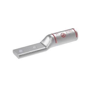 Zapata de compresión Aluminio LAB750-12-24R para cal. 750 Kcmil, Doble barreno para tornillo prisionero de 1/2, Espaciado de orificio 44.45mm, 1 Pz