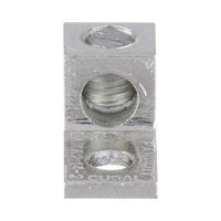 Conector Mecánico de Aluminio, de Un Orificio 1/4" y Un Barril, para Cable de 14 a 2 AWG. 1 Pieza