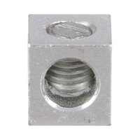 Conector Mecánico de Aluminio, de Un Orificio 1/4" y Un Barril, para Cable de 14 a 2 AWG. 1 Pieza