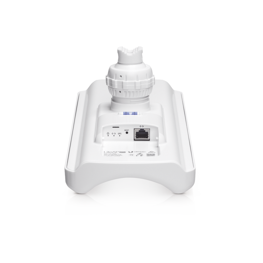 Estación Base 2x2 MIMO airMAX LiteAP AC hasta 450 Mbps, 5 GHz (5150 - 5875 MHz) con antena integrada de 17 dBi y cobertura de 90 grados con GPS Sync
