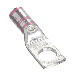 Zapata de compresión LCA1/0-12-X, para cal. 1/0 Awg, Barreno para tornillo prisionero de 1/2, 1 Pz
