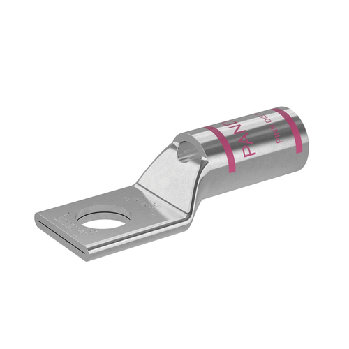Zapata de compresión LCA1/0-38-X para cal. 1/0 Awg, Barreno para tornillo prisionero de 3/8, 1 Pz