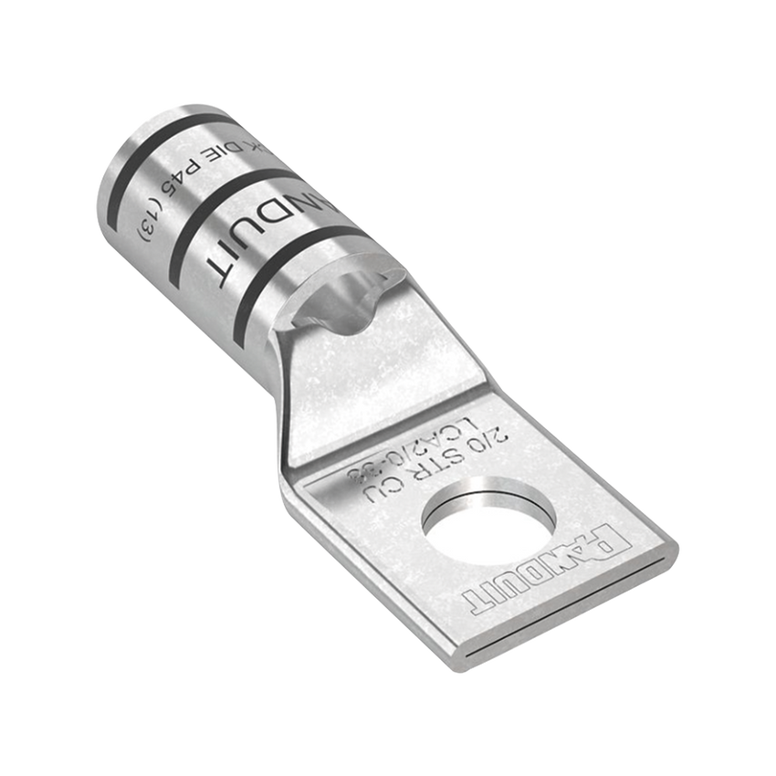 Zapata de compresión LCA2/0-38-X para cal. 2/0 Awg, Barreno para tornillo prisionero de 3/8, 1 Pz