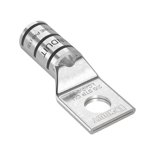 Zapata de compresión LCA2/0-38-X para cal. 2/0 Awg, Barreno para tornillo prisionero de 3/8, 1 Pz