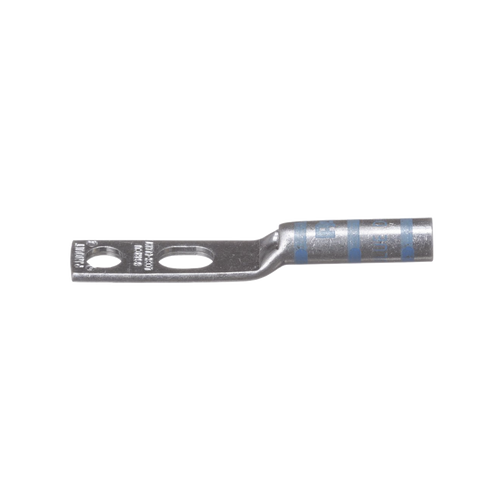 Zapata de compresión LCC6-14JAW-l para cal. 6 Awg, Doble barreno para tornillo prisionero de 1/4, 1 pz