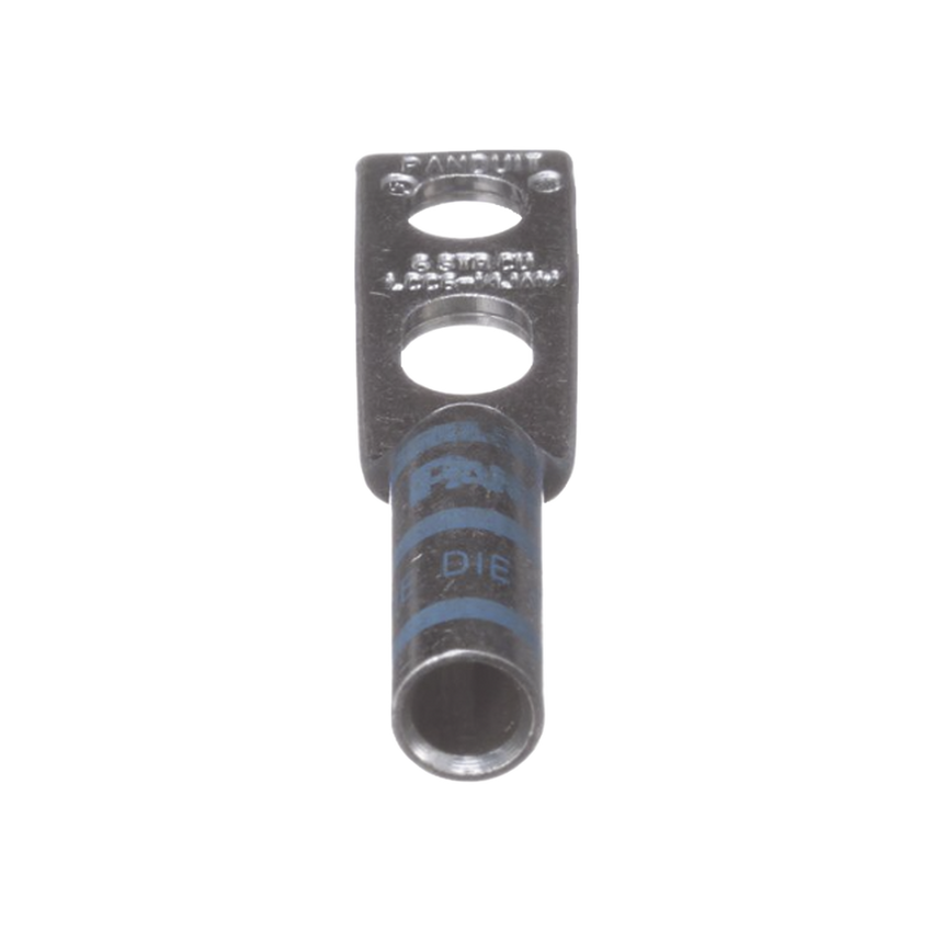 Zapata de compresión LCC6-14JAW-l para cal. 6 Awg, Doble barreno para tornillo prisionero de 1/4, 1 pz