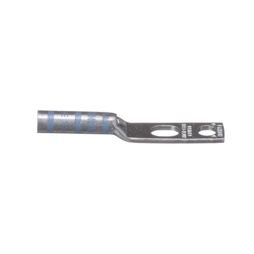 Zapata de compresión LCC6-14JAW-l para cal. 6 Awg, Doble barreno para tornillo prisionero de 1/4, 1 pz