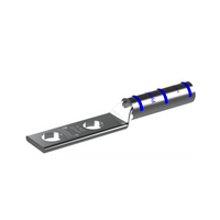 Terminal Doble Ojillo 1/4" para Cable 6 AWG (16mm entre orificios). 50 Piezas