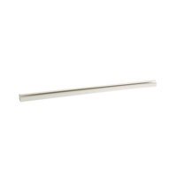 Canaleta LD10 de PVC rígido, con cinta adhesiva para instalación sin herramientas, de 38.4 x 24 x 3048 mm, Color Blanco Mate
