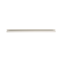 Canaleta LD10 de PVC rígido, con cinta adhesiva para instalación sin herramientas, de 38.4 x 24 x 1828.8 mm, Color Blanco Mate