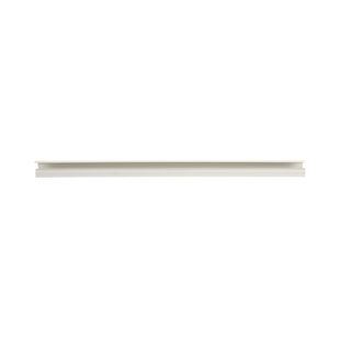 Canaleta LD10 de PVC rígido, con cinta adhesiva para instalación sin herramientas, de 38.4 x 24 x 1828.8 mm, Color Blanco Mate