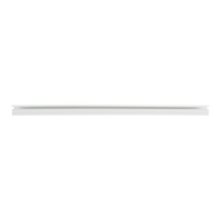 Canaleta LD10 de PVC rígido, con cinta adhesiva para instalación sin herramientas, de 38.4 x 24 x 1828.8 mm, Color Blanco