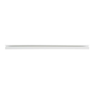 Canaleta LD10 de PVC rígido, con cinta adhesiva para instalación sin herramientas, de 38.4 x 24 x 1828.8 mm, Color Blanco