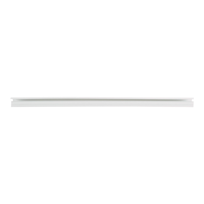 Canaleta LD10 de PVC rígido, con cinta adhesiva para instalación sin herramientas, de 38.4 x 24 x 1828.8 mm, Color Blanco